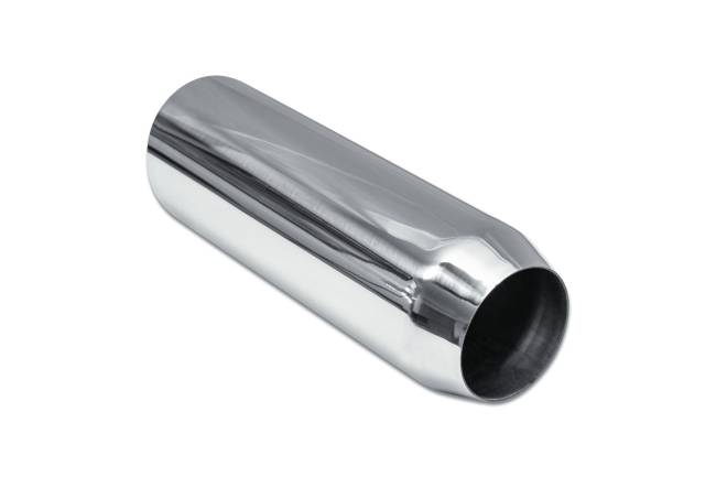 Street Style - Street Style - SS304012AC15 Polished Stainless Single Wall Exhaust Tip - 4.0" 15° Angle Cut Outlet / 3.0" Inlet / 12.0" Length - Image 3