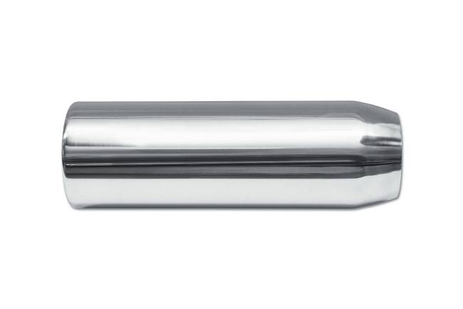 Street Style - Street Style - SS304012RPL Polished Stainless Single Wall Exhaust Tip - 4.0" Straight Cut Rolled Edge Outlet / 3.0" Inlet / 12.0" Length - Image 2