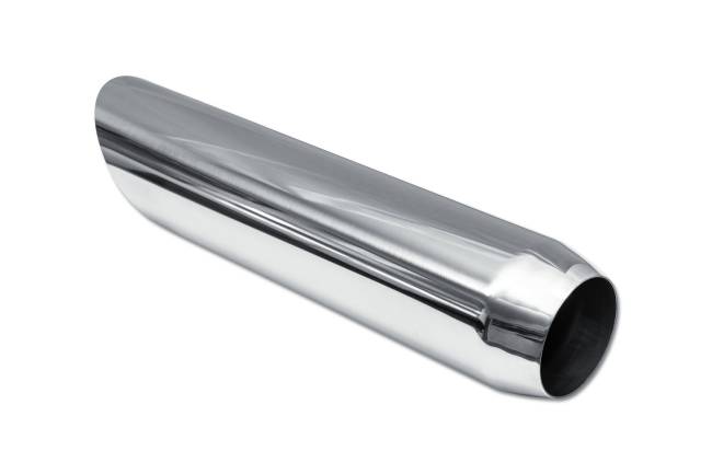 Street Style - Street Style - SS304018AC Polished Stainless Single Wall Exhaust Tip - 4.0" 45° Angle Cut Outlet / 3.0" Inlet / 18.0" Length - Image 3
