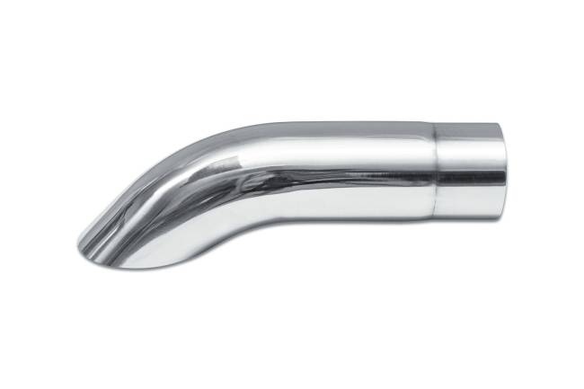 Street Style - Street Style - SS3409TD Polished Stainless Single Wall Exhaust Tip - 2.25" Turn Down Outlet / 2.0" Inlet / 9.0" Length - Image 2