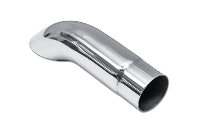 Street Style - Street Style - SS3409TD Polished Stainless Single Wall Exhaust Tip - 2.25" Turn Down Outlet / 2.0" Inlet / 9.0" Length - Image 3
