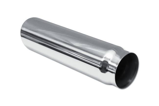 Street Style - Street Style - SS354015RAC Polished Stainless Single Wall Exhaust Tip - 4.0" 15° Angle Cut Rolled Edge Outlet / 3.5" Inlet / 15.0" Length - Image 3