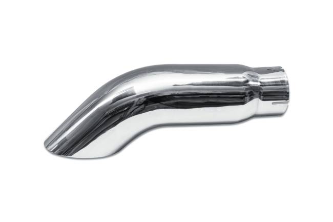 Street Style - Street Style - SS405015TD Polished Stainless Single Wall Exhaust Tip - 5.0" Turn Down Outlet / 4.0" Inlet / 15.0" Length - Image 2