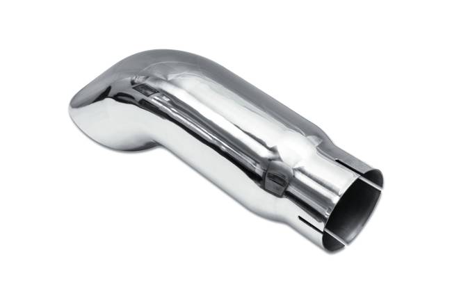 Street Style - Street Style - SS405015TD Polished Stainless Single Wall Exhaust Tip - 5.0" Turn Down Outlet / 4.0" Inlet / 15.0" Length - Image 3