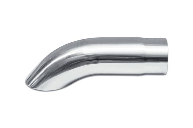Street Style - Street Style - SS4509TD Polished Stainless Single Wall Exhaust Tip - 2.25" Turn Down Outlet / 2.25" Inlet / 9.0" Length - Image 2