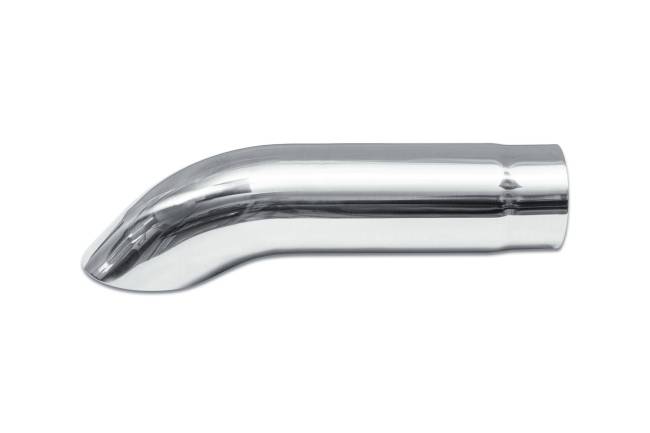 Street Style - Street Style - SS5612TD Polished Stainless Single Wall Exhaust Tip - 2.25" Turn Down Outlet / 2.25" Inlet / 12.0" Length - Image 2