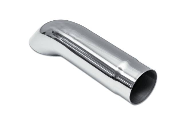 Street Style - Street Style - SS5612TD Polished Stainless Single Wall Exhaust Tip - 2.25" Turn Down Outlet / 2.25" Inlet / 12.0" Length - Image 3