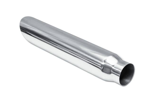 Street Style - Street Style - SS4616AC Polished Stainless Single Wall Exhaust Tip - 3.0" 45° Angle Cut Outlet / 2.25" Inlet / 16.0" Length - Image 3