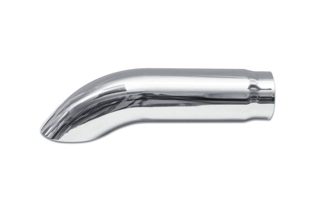 Street Style - Street Style - SS6615TD Polished Stainless Single Wall Exhaust Tip - 3.0" Turn Down Outlet / 3.0" Inlet / 15.0" Length - Image 2