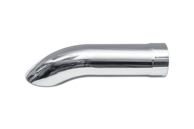 Street Style - Street Style - SS7715TD Polished Stainless Single Wall Exhaust Tip - 3.5" Turn Down Outlet / 3.5" Inlet / 15.0" Length - Image 2