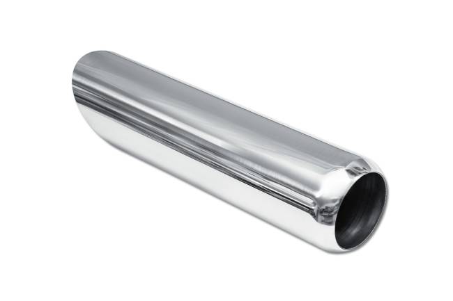 Street Style - Street Style - SS243012AC Polished Stainless Single Wall Exhaust Tip - 3.0" 45° Angle Cut Outlet / 2.25" Inlet / 12.0" Length - Image 3