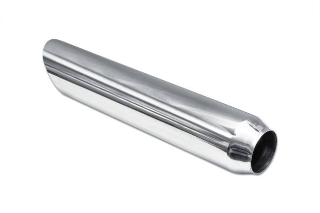 Street Style - Street Style - SS253518AC Polished Stainless Single Wall Exhaust Tip - 3.5" 45° Angle Cut Outlet / 2.5" Inlet / 18.0" Length - Image 3