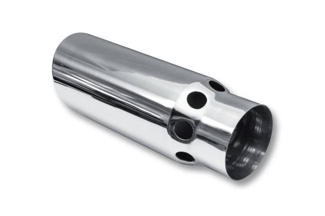Street Style - Street Style - SS405014RAC Polished Stainless Single Wall Exhaust Tip - 5.0" 15° Angle Cut Rolled Edge Outlet / 4.0" Inlet / 15.0" Length - Image 3