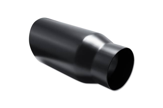 Street Style - Street Style - SS507015ACBLK Black Powder Coat Single Wall Exhaust Tip - 7.0" 15° Angle Cut Outlet / 5.0" Inlet / 15.0" Length - Image 3