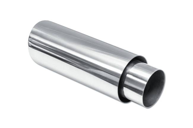 Street Style - Street Style - SS30013C12 Polished Stainless Double Wall Exhaust Tip - 4.0" 15° Angle Cut Outlet / 3.0" Inlet / 12.0" Length - Image 3