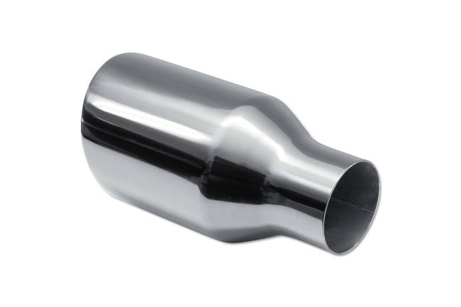 Street Style - Street Style - SS24113CBCH Polished Stainless Double Wall Exhaust Tip - 3.5" Angle Cut Outlet / 2.25" Inlet / 7.0" Length - Image 3