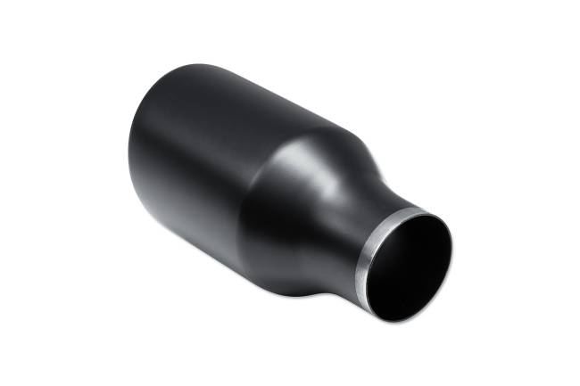 Street Style - Street Style - SS24113CBLK Black Powder Coat Double Wall Exhaust Tip - 3.5" Angle Cut Outlet / 2.25" Inlet / 7.0" Length - Image 3