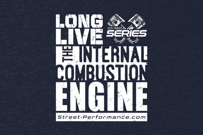 Street Series - Street Series - "Long Live the Internal Combustion Engine" T-Shirt - Navy Blue - Image 2